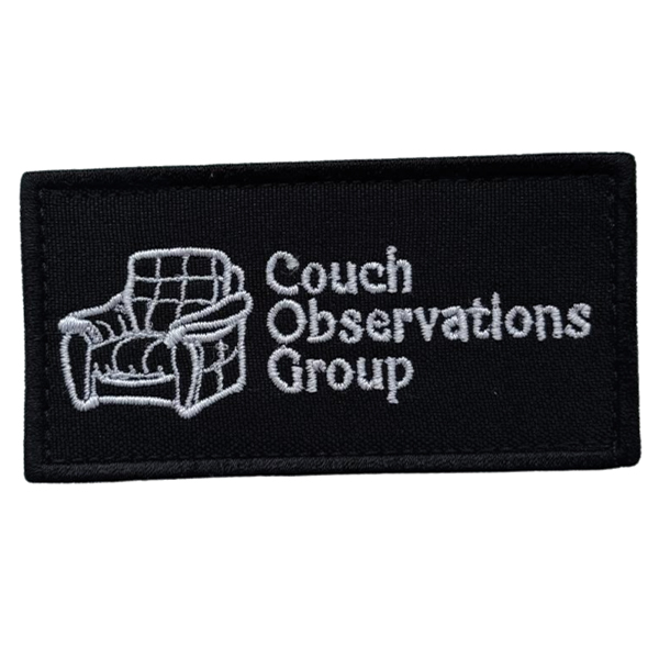 Вишитий патч "COUCH OBSERVATION GROUP"