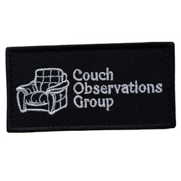 Вишитий патч "COUCH OBSERVATION GROUP"