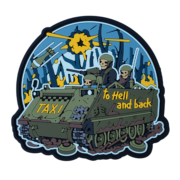 ПВХ патч "TAXI TO HELL AND BACK" 