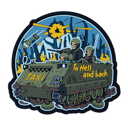 ПВХ патч "TAXI TO HELL AND BACK" 