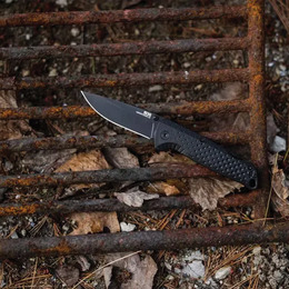 Розкладний ніж SOG Adventurer LB, Black/Black. Фото 11