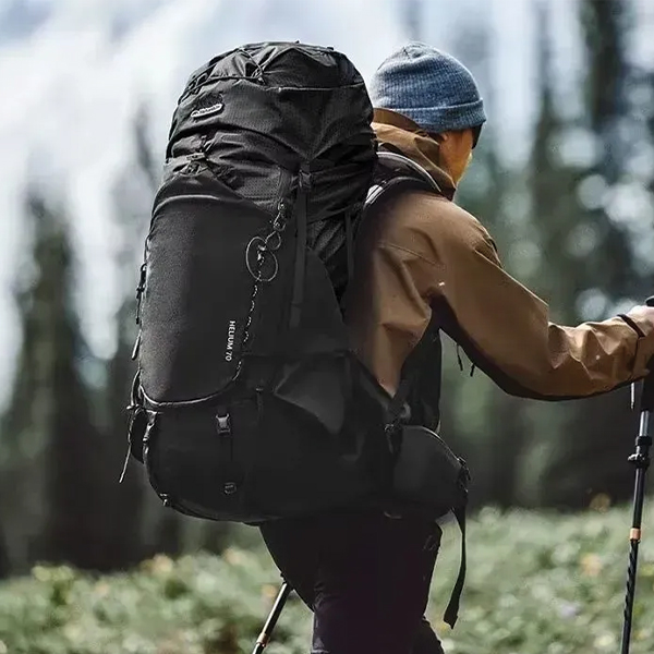 Рюкзак туристичний Naturehike Helium CNK2450XB014, 70 л, чорний, M. Фото 2