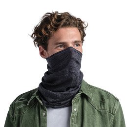 Шарф-труба Buff Lightweight Merino Wool, Grey. Фото 2