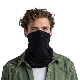 Шарф-труба Buff Lightweight Merino Wool, Black. Фото 3
