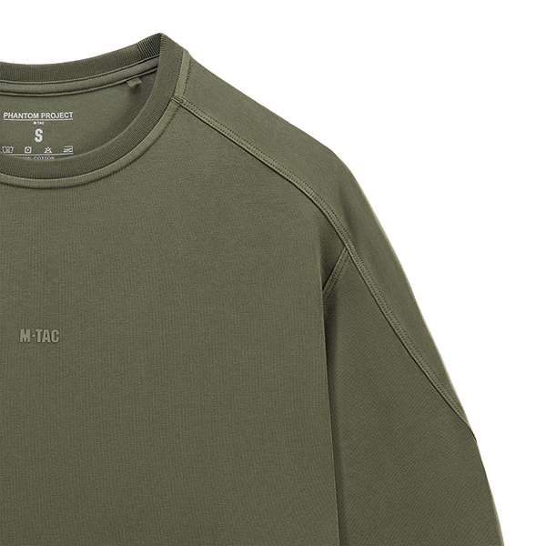 Phantom Project/M-Tac футболка Long Sleeve Cotton Hard (GD) Olive. Фото 3