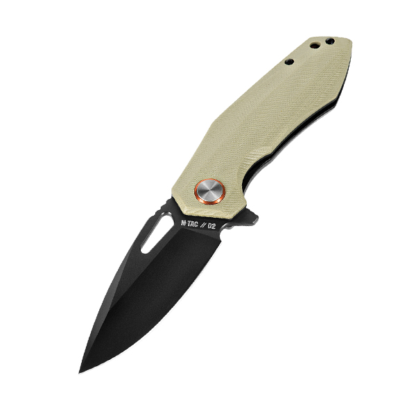 M-Tac ніж складний Type 12 Sand/Black