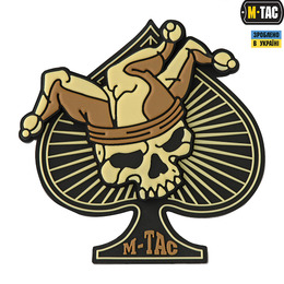 M-Tac нашивка Ace of Spades 3D PVC Black/Coyote