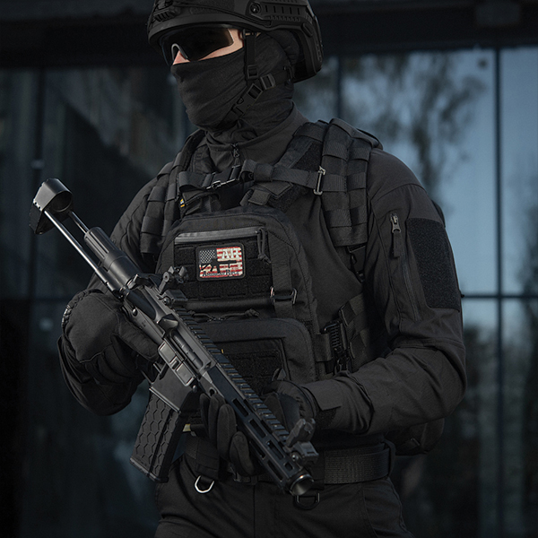 M-Tac нашивка AR-15 Americal Rifle (80*50 мм) Black/Gid. Фото 6