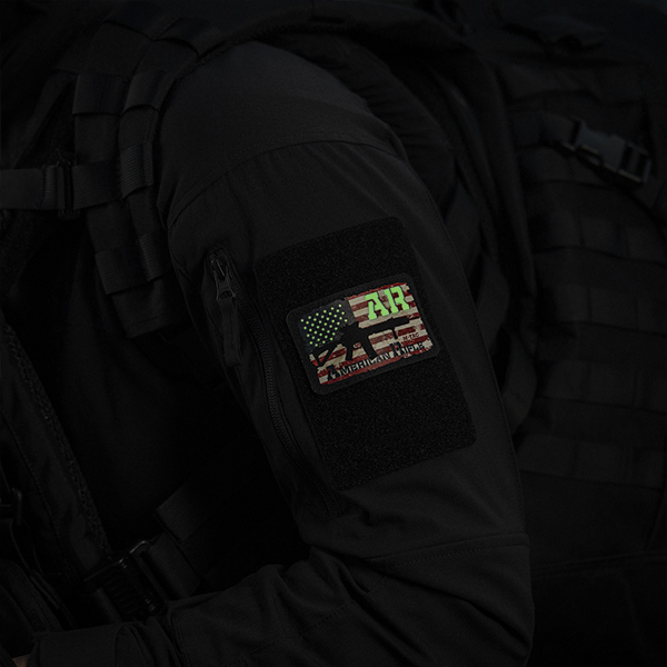 M-Tac нашивка AR-15 Americal Rifle (80*50 мм) Black/Gid. Фото 8