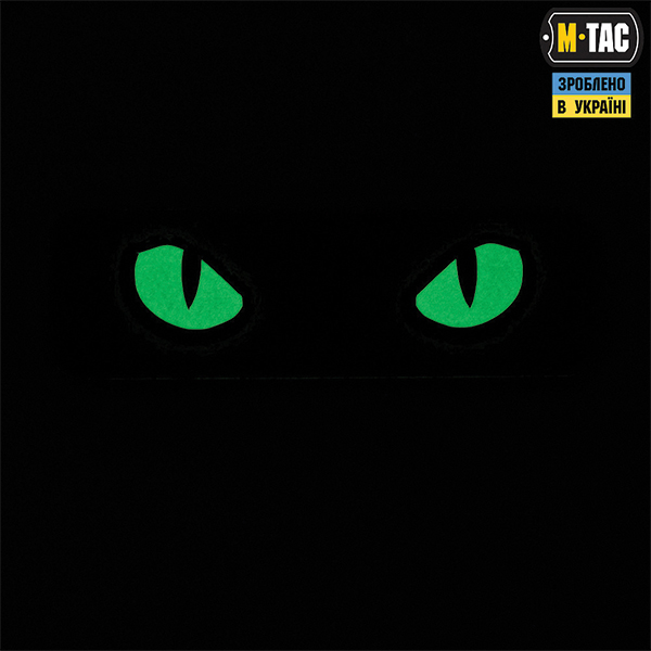 M-Tac нашивка Cat Eyes (type 2) Laser Cut Ranger Green/GID. Фото 2