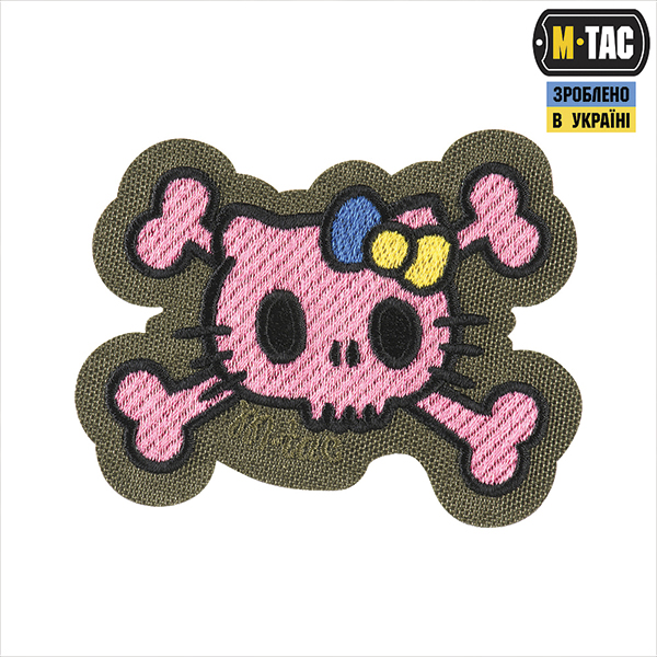 M-Tac нашивка KITTY (вишивка) Pink/Ranger green