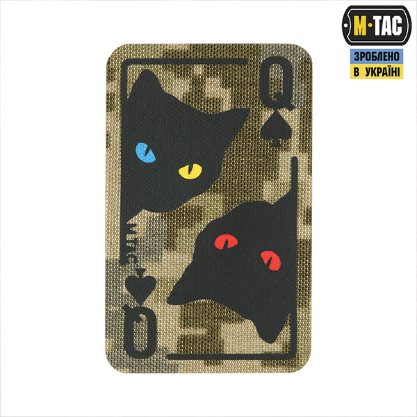M-Tac нашивка Queen of spades ММ14/Black	
