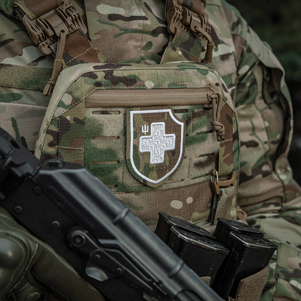 M-Tac нашивка Хрест ЗСУ (вишивка) Multicam. Фото 2