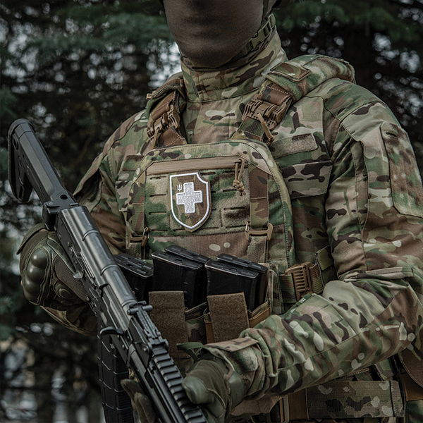 M-Tac нашивка Хрест ЗСУ (вишивка) Multicam. Фото 3