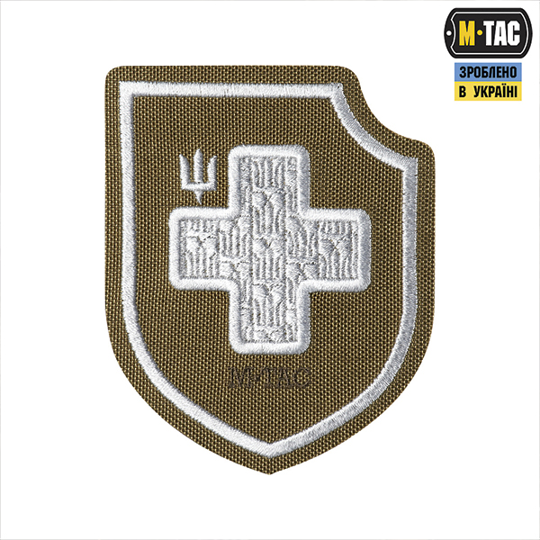 M-Tac нашивка Хрест ЗСУ (вишивка) Coyote	