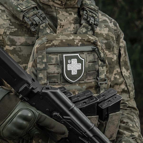 M-Tac нашивка Хрест ЗСУ (вишивка) Ranger Green	. Фото 4