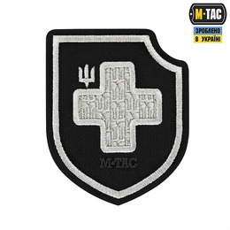 M-Tac нашивка Хрест ЗСУ (вишивка) Black	