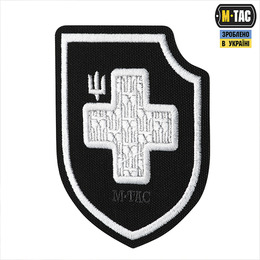 M-Tac нашивка Хрест ЗСУ (вишивка) Black	