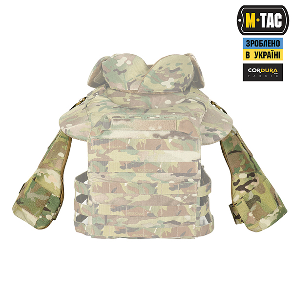 M-Tac плечовий захист з балістичними пакетами 1А для Cuirass QRS Multicam. Фото 3