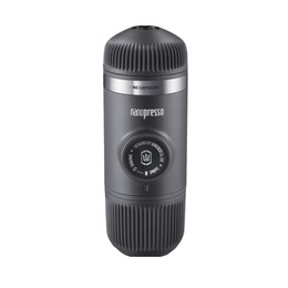Портативна еспресо-кавоварка Wacaco Nanopresso сіра, механічна, для меленої кави