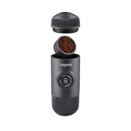 Портативна еспресо-кавоварка Wacaco Nanopresso з адаптером для капсул, механічна, для меленої кави