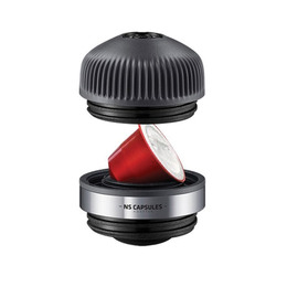 Портативна еспресо-кавоварка Wacaco Nanopresso з адаптером для капсул, механічна, для меленої кави. Фото 3