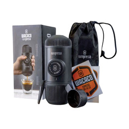 Портативна еспресо-кавоварка Wacaco Nanopresso з адаптером для капсул, механічна, для меленої кави. Фото 4