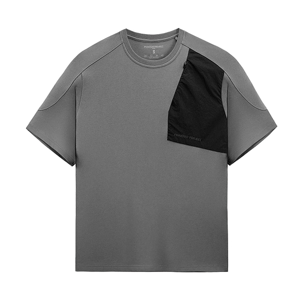 Phantom Project/M-Tac футболка Zipper combo Cotton Nylon Light Grey