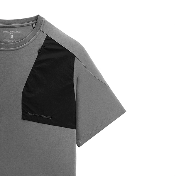 Phantom Project/M-Tac футболка Zipper combo Cotton Nylon Light Grey. Фото 3