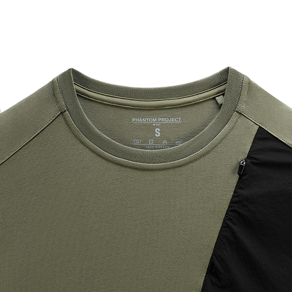 Phantom Project/M-Tac футболка Zipper combo Cotton Nylon Light Olive. Фото 5