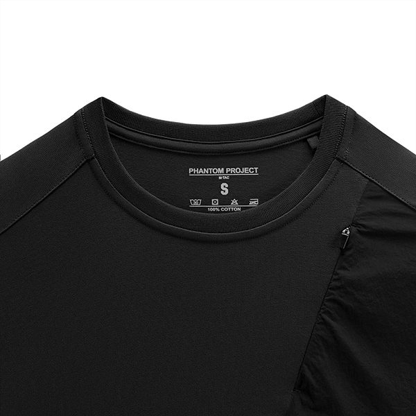 Phantom Project/M-Tac футболка Zipper combo Cotton Nylon Black. Фото 5