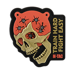 M-Tac нашивка Train Hard Fight Easy PVC Black/Red