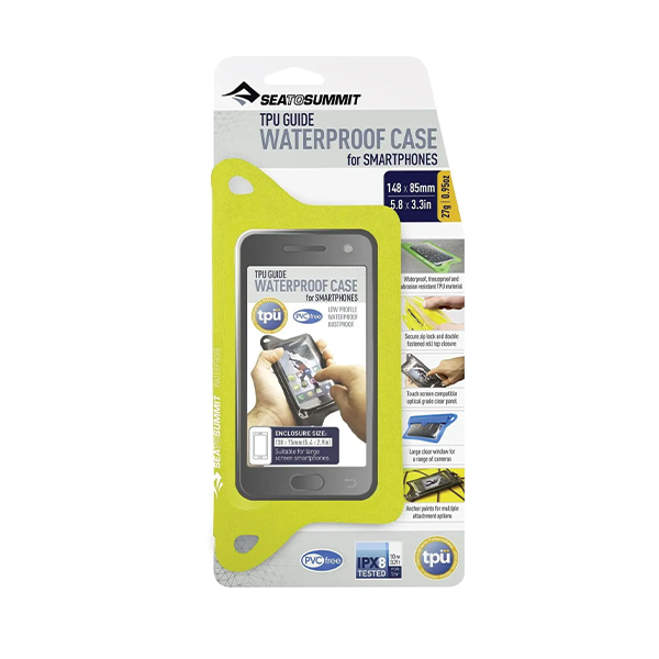 Гермочохол для телефону TPU Guide W/P Case for Smartphones Lime, 13 х 7 см від Sea to Summit