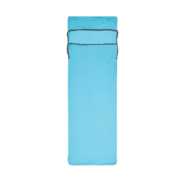 Вкладиш в спальник Sea to Summit Breeze Sleeping Bag Liner, Rectangular w/ Pillow Sleeve, Blue Atoll