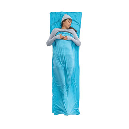 Вкладиш в спальник Sea to Summit Breeze Sleeping Bag Liner, Rectangular w/ Pillow Sleeve, Blue Atoll