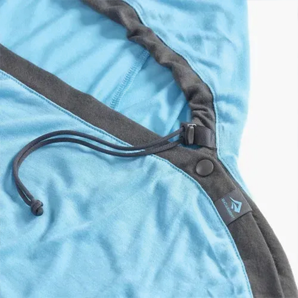 Вкладиш в спальник Sea to Summit Breeze Sleeping Bag Liner, Insect Shield - Mummy w/ Drawcord - S, Turkish Tile Blue. Фото 5