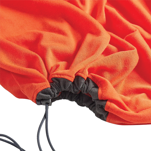 Вкладиш в спальник Sea to Summit Reactor Extreme Sleeping Bag Liner, Spicy Orange, Compact, Mummy w/ Drawcord, 177 см. Фото 6