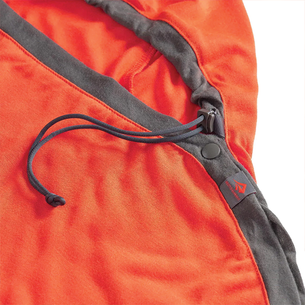 Вкладиш в спальник Sea to Summit Reactor Extreme Sleeping Bag Liner, Spicy Orange, Standart, Mummy w/ Drawcord, 198 см. Фото 5
