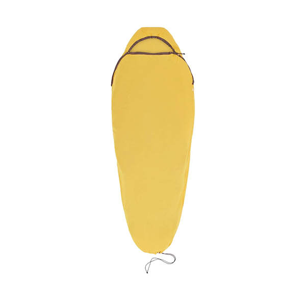 Вкладиш в спальник Sea to Summit Reactor Sleeping Bag Liner, Sulfur Yellow, Standart, Mummy w/ Drawcord, 198 см