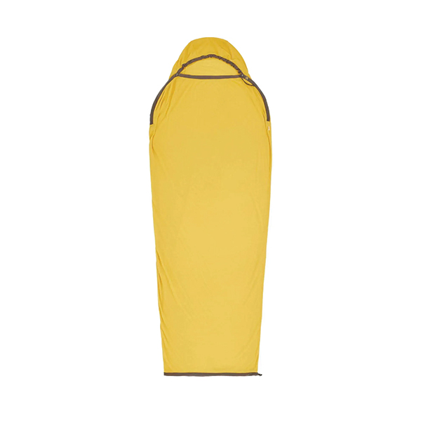 Вкладиш в спальник Sea to Summit Reactor Sleeping Bag Liner, Sulfur Yellow, Standart, Mummy w/ Drawcord, 198 см. Фото 2
