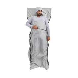 Вкладиш в спальник Sea to Summit Silk Blend Sleeping Bag Liner, Rectangular w/ Pillow Sleeve, Moonstruck Grey
