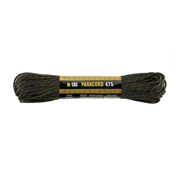 M-Tac паракорд 475 30m OD Green Reflective