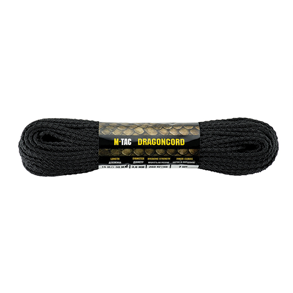 M-Tac паракорд Dragon Cord 30m Black