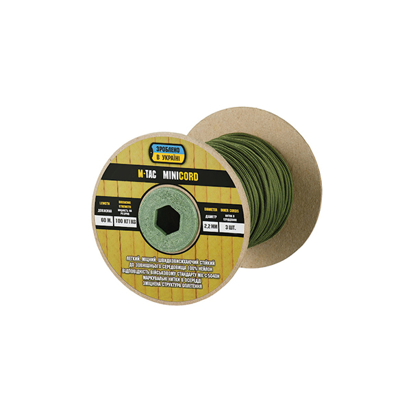 M-Tac паракорд Minicord 60m Army Green