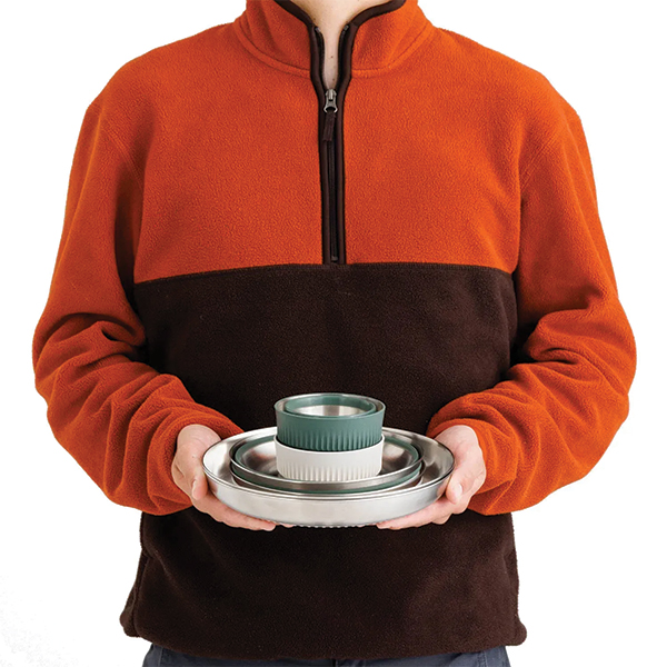 Набір посуду Sea to Summit Detour Stainless Steel Collapsible Dinnerware Set, на 2 персони. Фото 4
