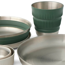 Набір посуду Sea to Summit Detour Stainless Steel Collapsible Dinnerware Set, на 2 персони. Фото 5