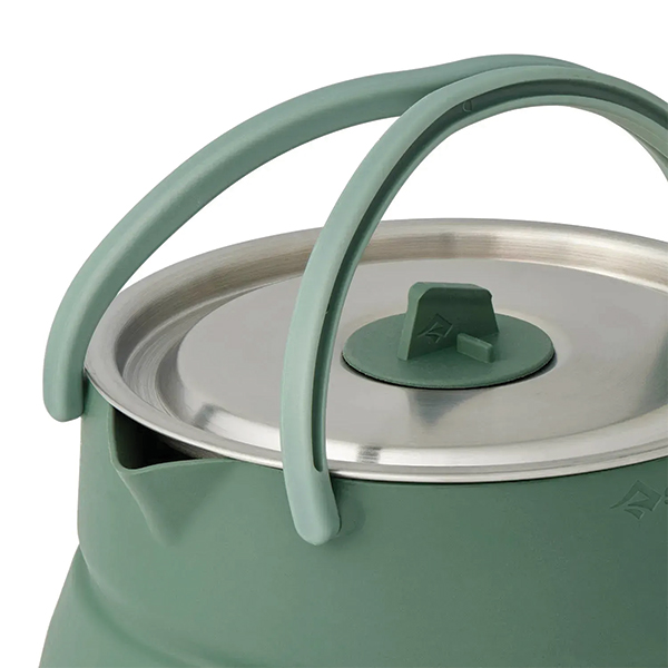 Чайник складаний Sea to Summit Detour Stainless Steel Collapsible Kettle w/Sack з чохлом, 1,6 L, Laurel Wreath Green. Фото 6