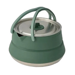 Чайник складаний Sea to Summit Detour Stainless Steel Collapsible Kettle w/Sack з чохлом, 1,6 L, Laurel Wreath Green
