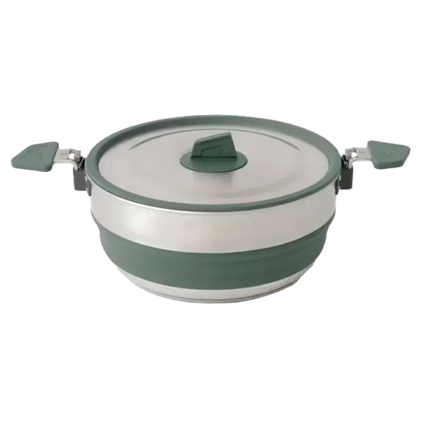 Каструля складана Sea to Summit Detour Stainless Steel Collapsible Pot 3 L, Laurel Wreath Green