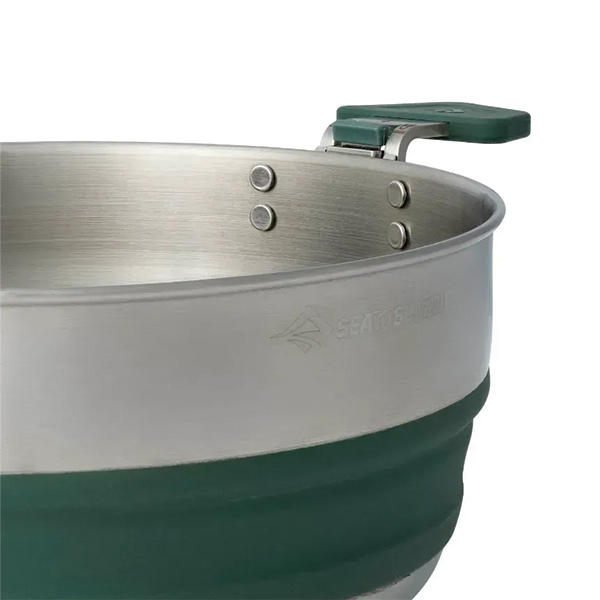 Каструля складана Sea to Summit Detour Stainless Steel Collapsible Pot 3 L, Laurel Wreath Green. Фото 6
